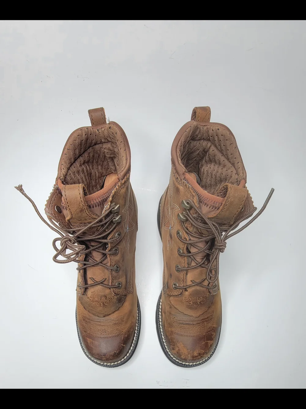 Ariat Womens Probaby Lacer Leather  Color Brown Western Boots Size 9B